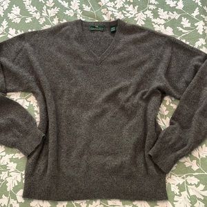 Men’sGrey Cashmere Sweater Size XL